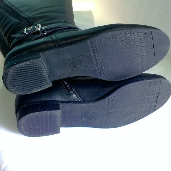 Rose Petals Trudy Wide black softy calf 8M boots - Picture 3 of 5